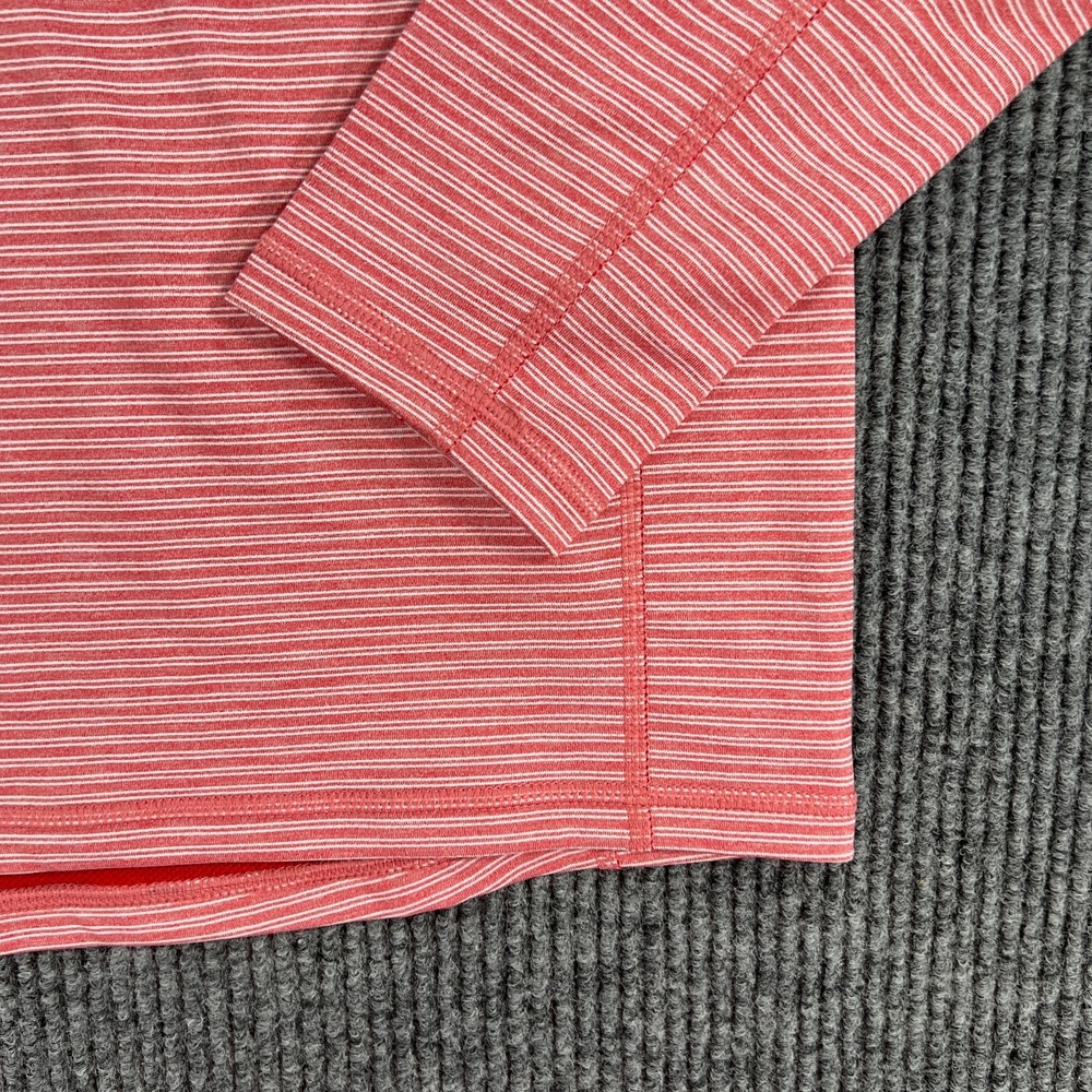 Vineyard‎ Vines Jim Nantz Pullover Sweatshirt Mens Small Red Striped 1/4 Zip New - Picture 6 of 14